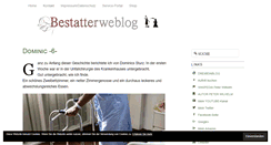 Desktop Screenshot of bestatterweblog.de