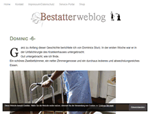 Tablet Screenshot of bestatterweblog.de